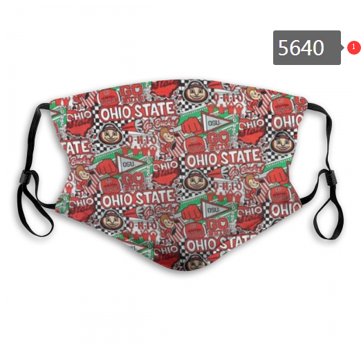 2020 NCAA Ohio State Buckeyes Dust mask with filter->ncaa dust mask->Sports Accessory